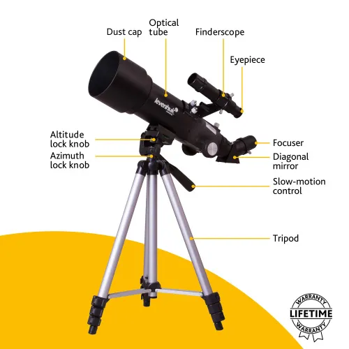 image Levenhuk Skyline Travel 70 Telescope,  17