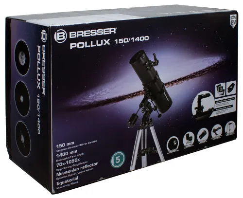 image Bresser Pollux 150/1400 EQ3 Telescope,  9