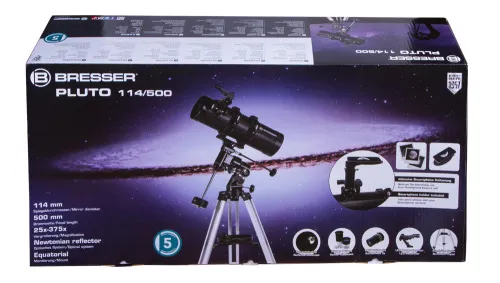 photo Bresser Pluto 114/500 EQ Telescope,  9