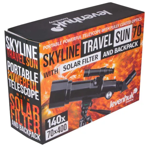 image Levenhuk Skyline Travel Sun 70 Telescope,  16