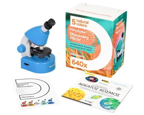 image Levenhuk Discovery Micro Microscope with book,  4