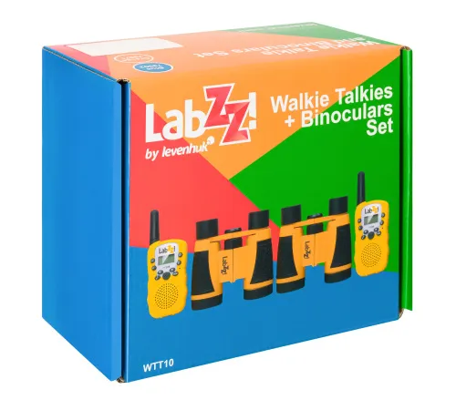 photograph Levenhuk LabZZ WTT10 Walkie Talkie and Binoculars Set,  13