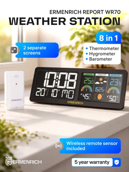 picture Ermenrich Report WR70 Weather Station,  12