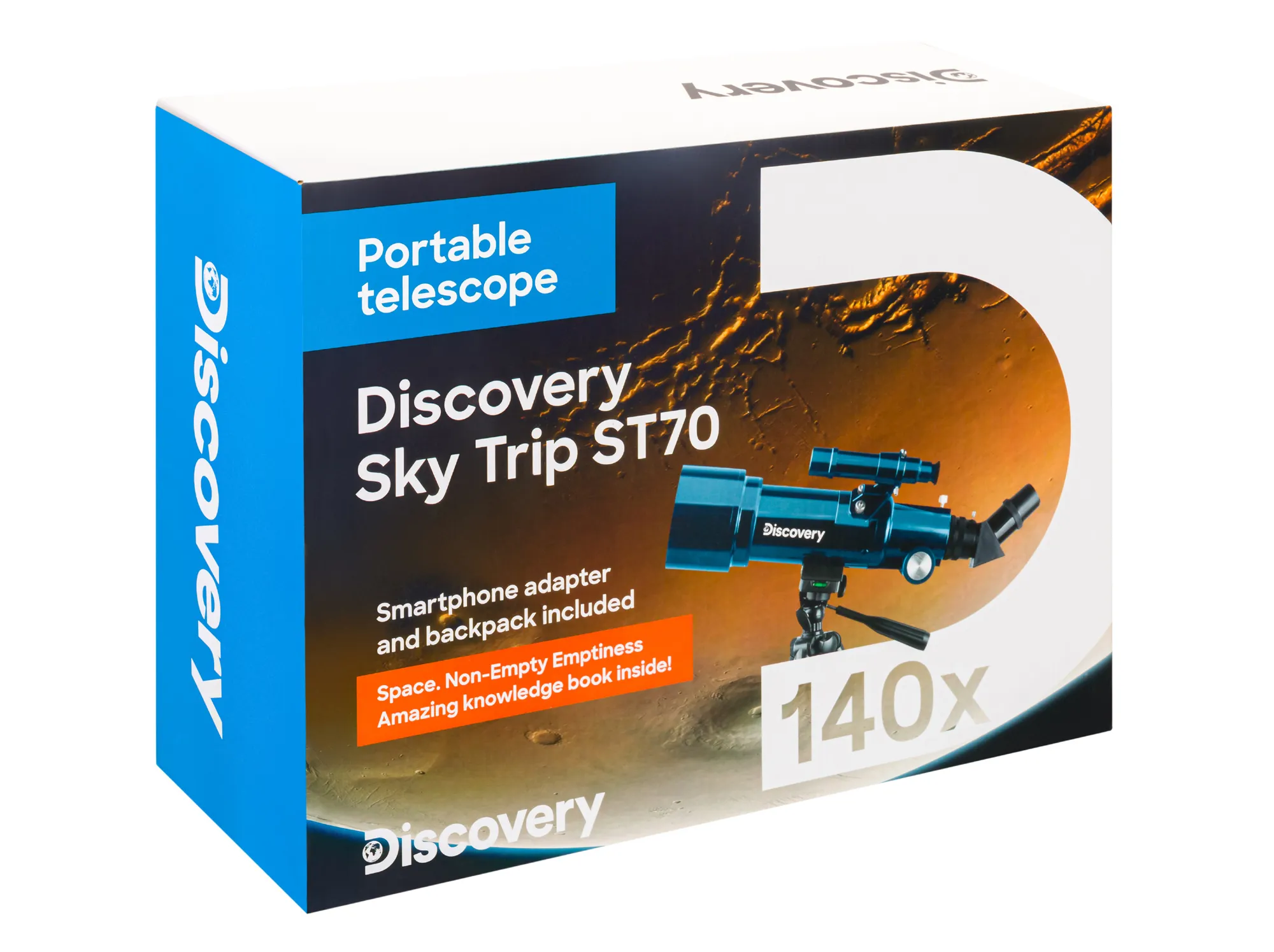 photograph Levenhuk Discovery Sky Trip ST70 Telescope with book,  16