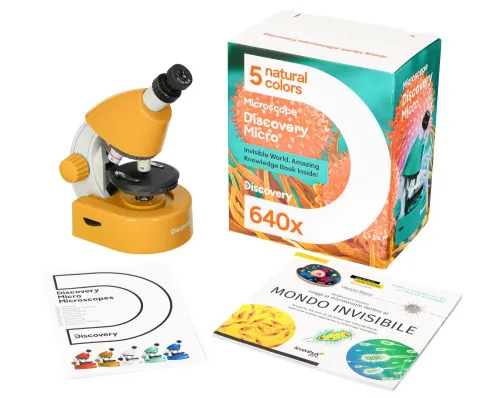 image Levenhuk Discovery Micro Microscope with book,  4