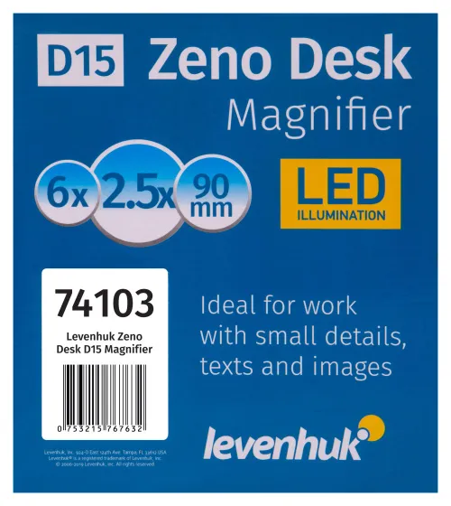 photograph Levenhuk Zeno Desk D15 Magnifier,  12