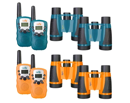 picture Levenhuk LabZZ WTT10 Orange Walkie Talkie and Binoculars Set - Exhibition Item,  2