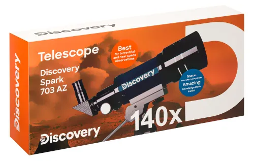 photo Levenhuk Discovery Spark 703 AZ Telescope with book,  12
