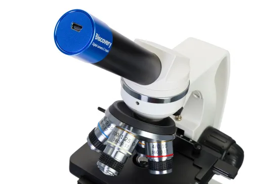 image Levenhuk Discovery Atto Polar digital microscope with book,  8