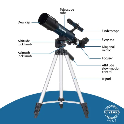 picture Levenhuk Discovery Sky Trip ST50 Telescope with book,  17