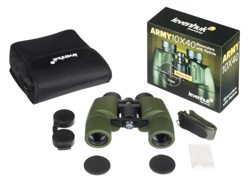 photograph Levenhuk Army 10x40 Binoculars with Reticle,  5