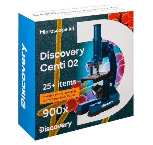 photograph Levenhuk Discovery Centi 02 Microscope with book,  14