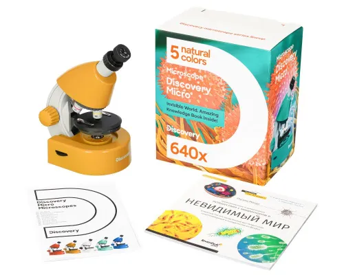 image Levenhuk Discovery Micro Microscope with book,  4