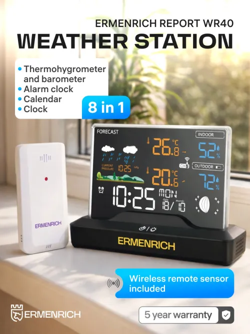 image Ermenrich Report WR40 Weather Station,  11