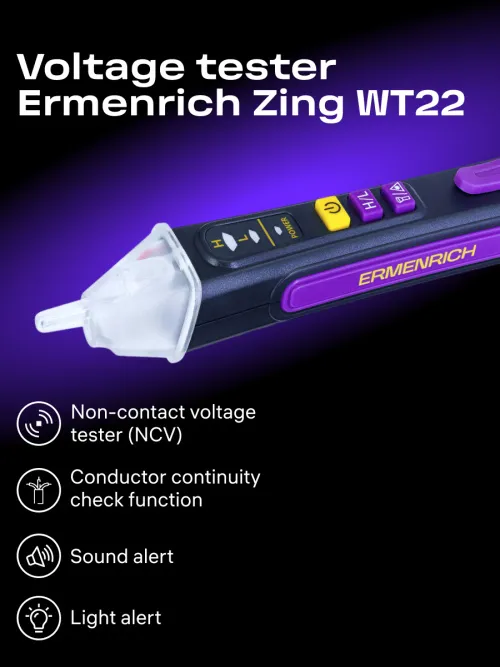 image Ermenrich Zing WT22 Voltage Tester,  7