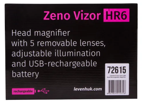 photograph Levenhuk Zeno Vizor HR6 Head Rechargeable Magnifier,  13