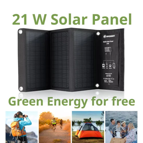 picture Bresser Mobile Solar Charger 21 Watt with USB,  2