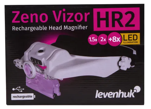 photograph Levenhuk Zeno Vizor HR2 Head Rechargeable Magnifier,  11