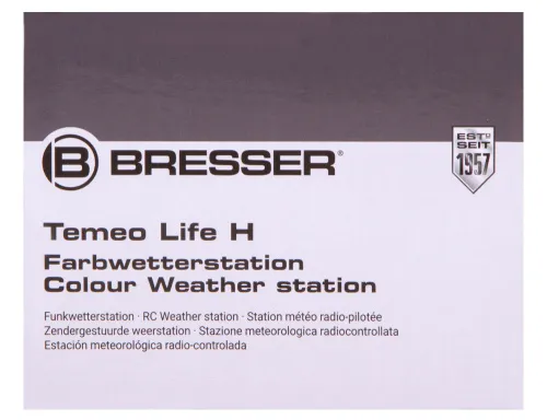 photograph Bresser Temeo Life H Weather Station with Color Display, black,  15