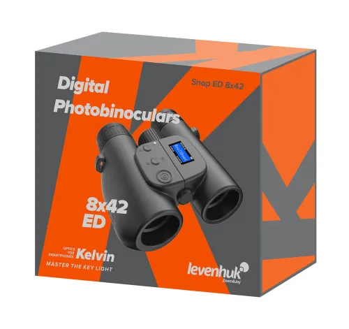 photograph Levenhuk Kelvin Snap ED 8x42 Digital Photobinoculars,  4