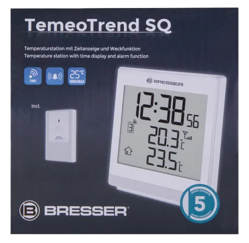 image Bresser TemeoTrend SQ RC Weather Station, white,  11