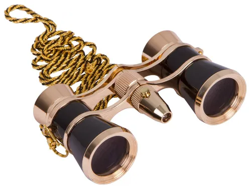 photo Levenhuk Broadway 325F Opera Glasses (with LED light and chain),  7