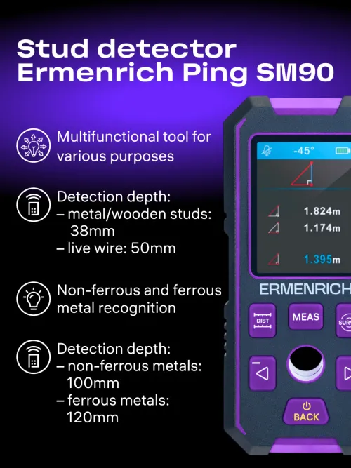 picture Ermenrich Ping SM90 Stud Detector,  11