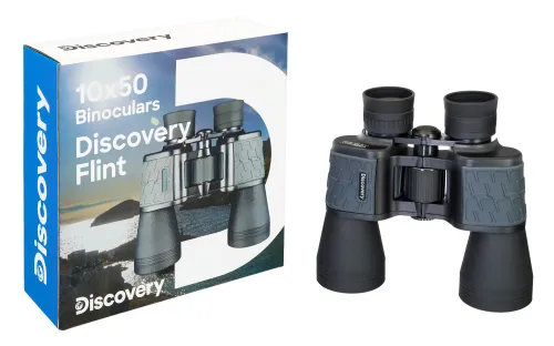 photograph Levenhuk Discovery Flint 10x50 Binoculars,  12