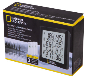 Bresser National Geographic Thermo-Hygrometer 4 Measurement Results, black  – Buy from the Levenhuk official website in Europe