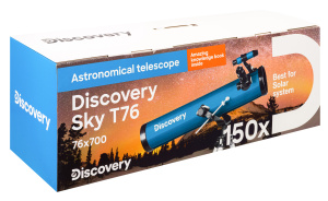 fotografie Hvězdářský dalekohled Levenhuk Discovery Sky T76 s knížkou