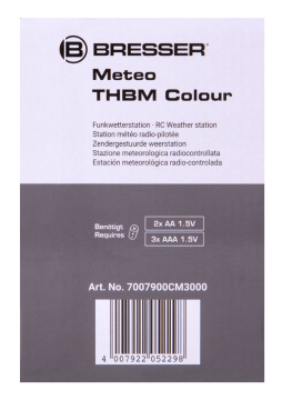 snímek Meteostanice Bresser s barevným displejem, černá