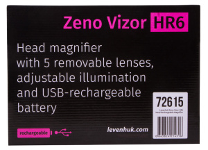снимка Лупа за глава с акумулатор Levenhuk Zeno Vizor HR6