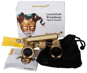 Levenhuk Broadway 325N Opera Glasses (lorgnette with LED light