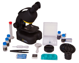 Microscope enfant - National Geographic - 40-640x - avec Adaptateur pour  Smartphone noir - Bresser