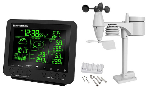 photograph Bresser 5-in-1 Weather Station with Colour Display, black