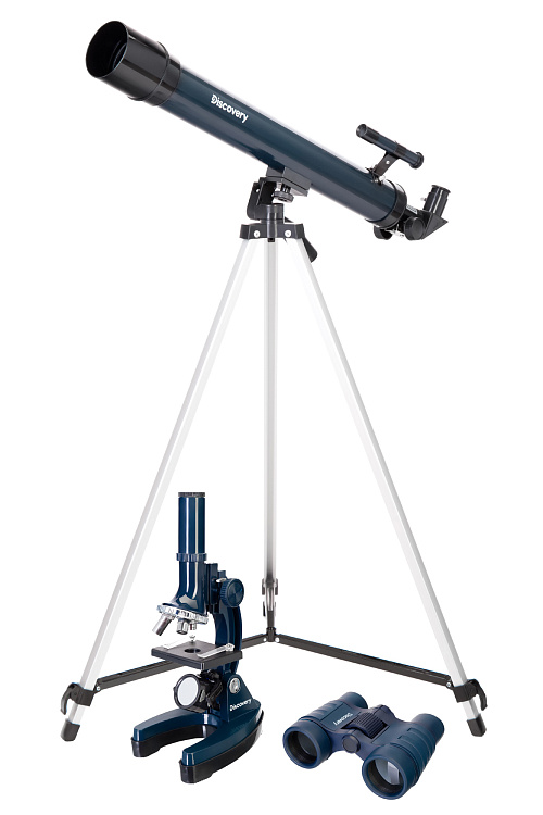 photo Levenhuk Discovery Scope Set 3 with book